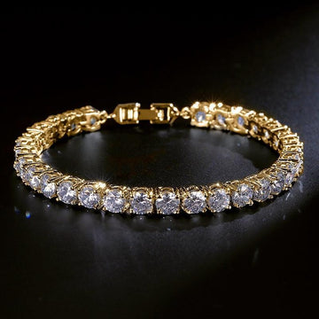AMAZING Trendy Round AAA+ Cubic Zirconia Simulated Diamonds Tennis Bracelets Bangles for Women - The Jewellery Supermarket